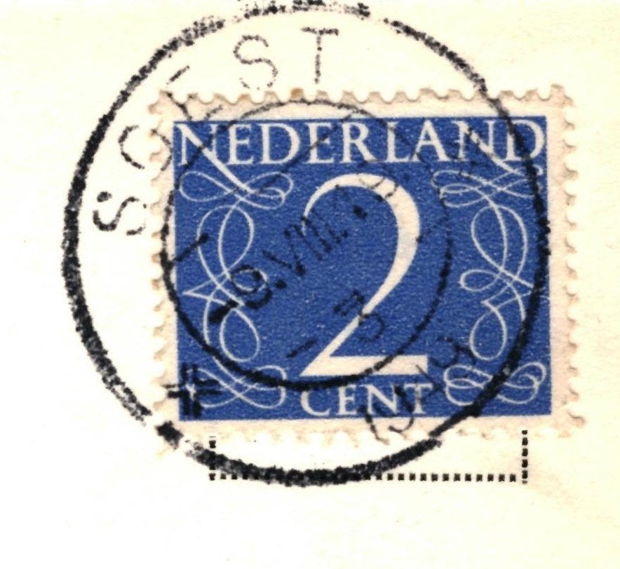 968130 Soestdijk Paleis Achterzijde 1949 Gelopen, Ophalen of Verzenden, 1940 tot 1960, Gelopen, Utrecht