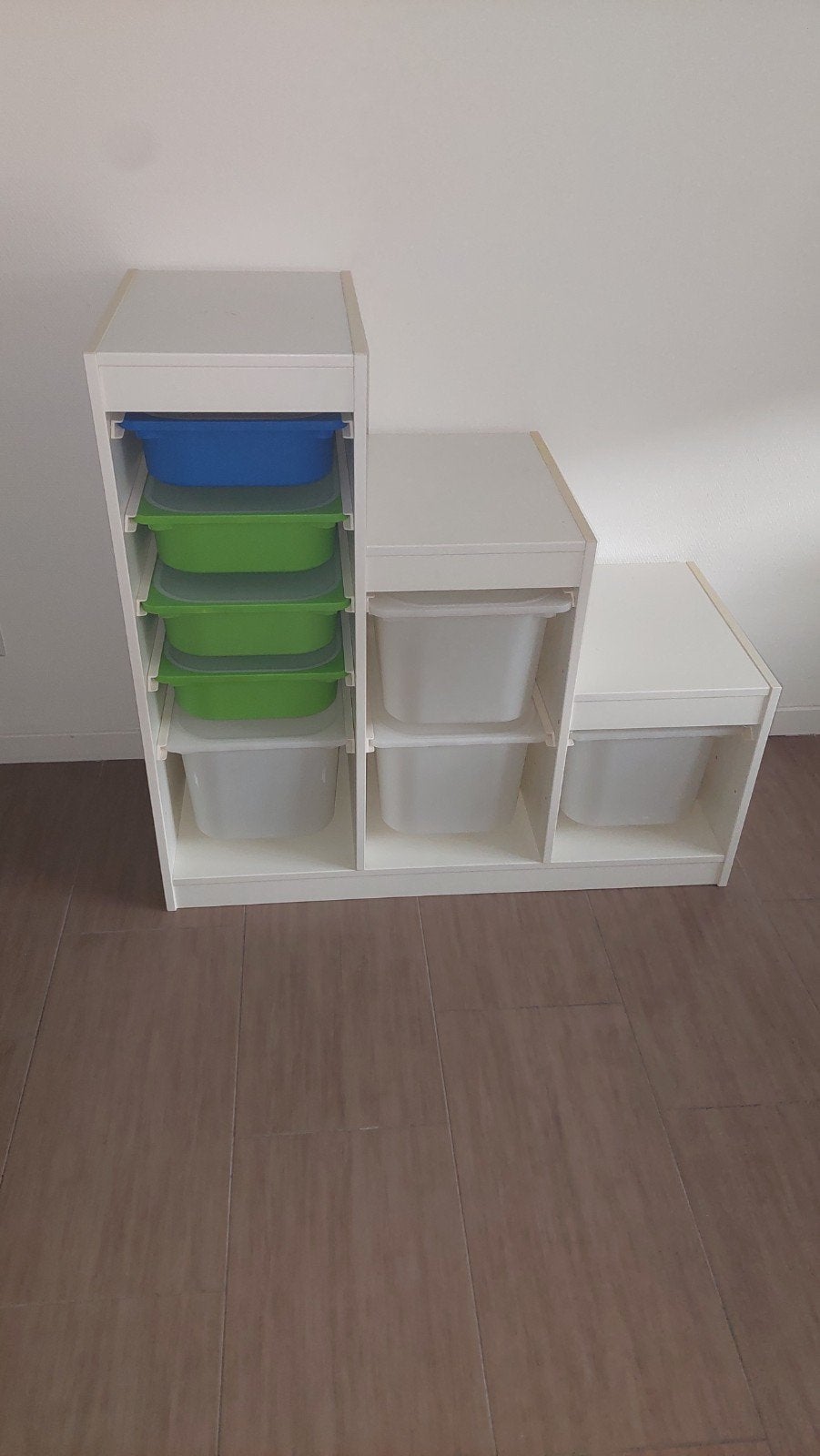 witte trofast ikea  kast met verschillende hoogt, Ophalen, Gebruikt