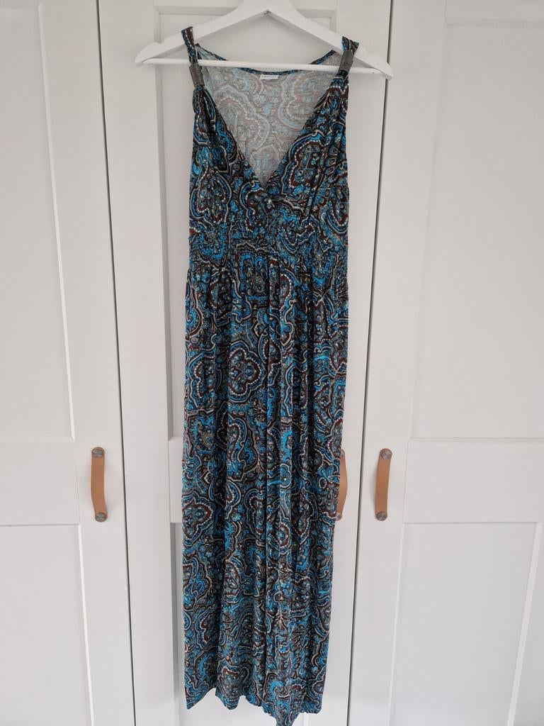 Lascana Maxi Jurk - Maat 38, Kleding | Dames, Jurken, Zo goed als nieuw, Maat 38/40 (M), Blauw, Onder de knie, Ophalen of Verzenden