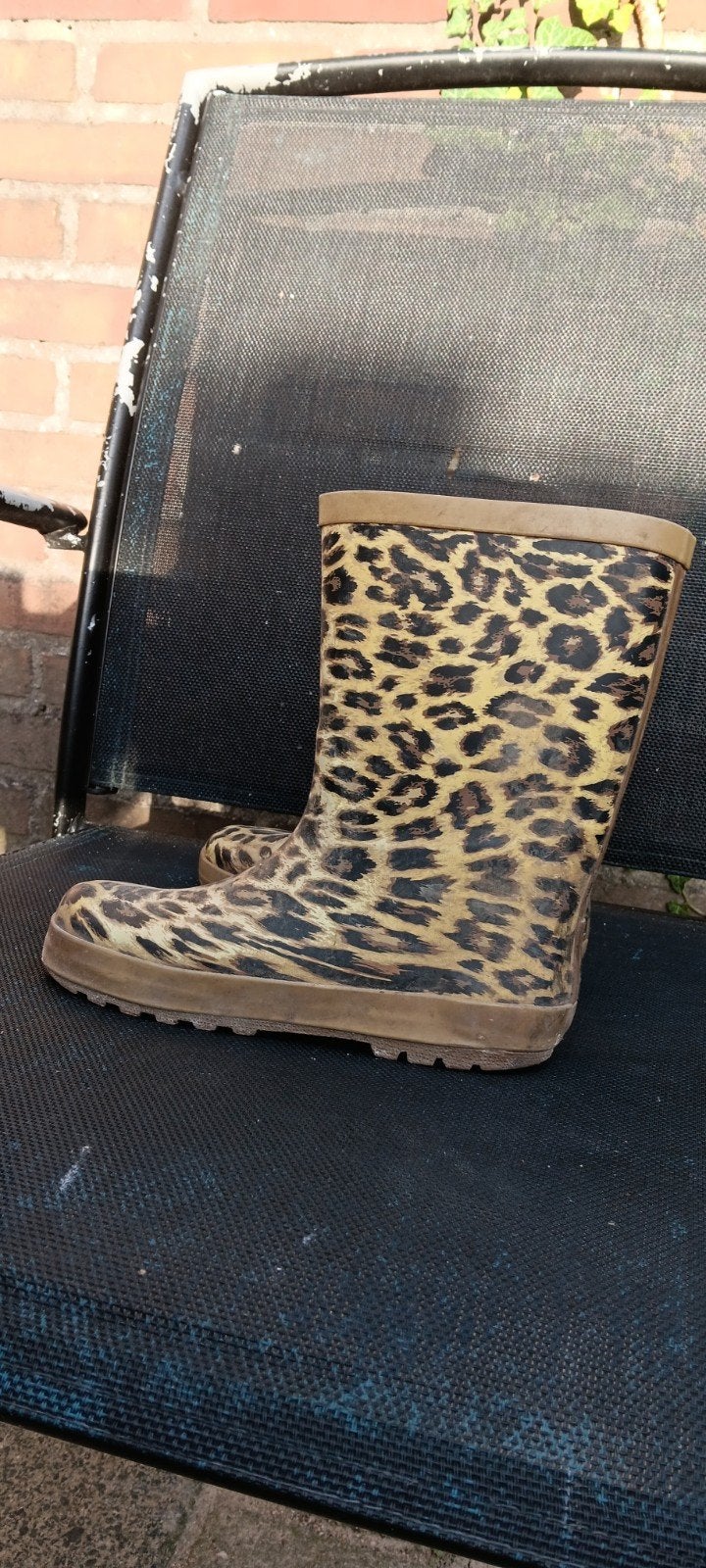 Leopardprint laarzen maat 31/32, Ophalen, Gebruikt, Jongen of Meisje, Laarzen
