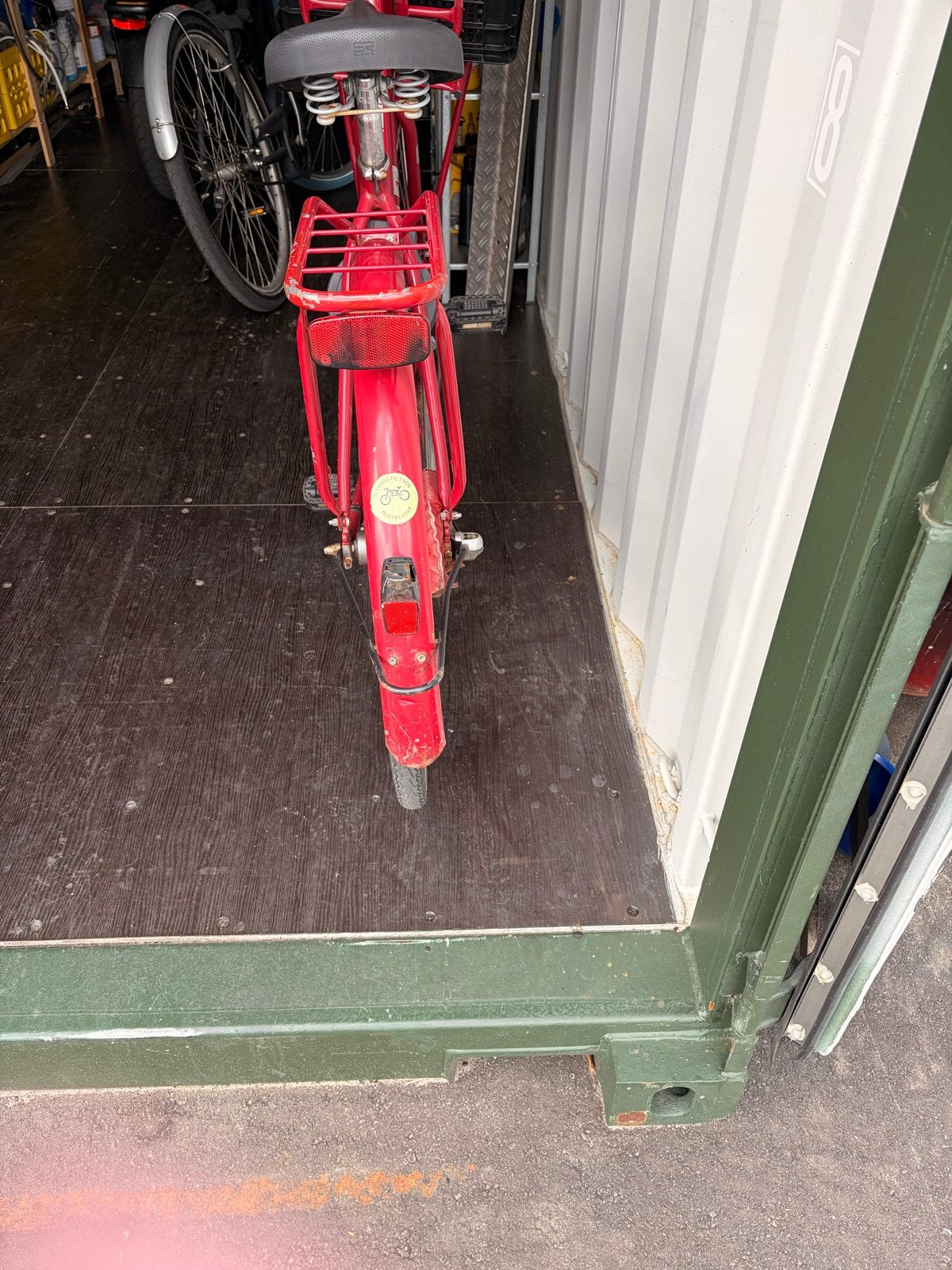 Rode Cortina damesfiets 28 inch met krat, Terugtraprem, Versnellingen, Ophalen, Overige merken
