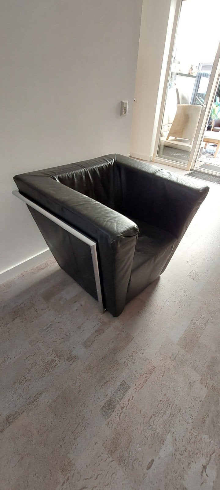 Twee Harvink fauteuils zwart, Ophalen, 75 tot 100 cm, 50 tot 75 cm