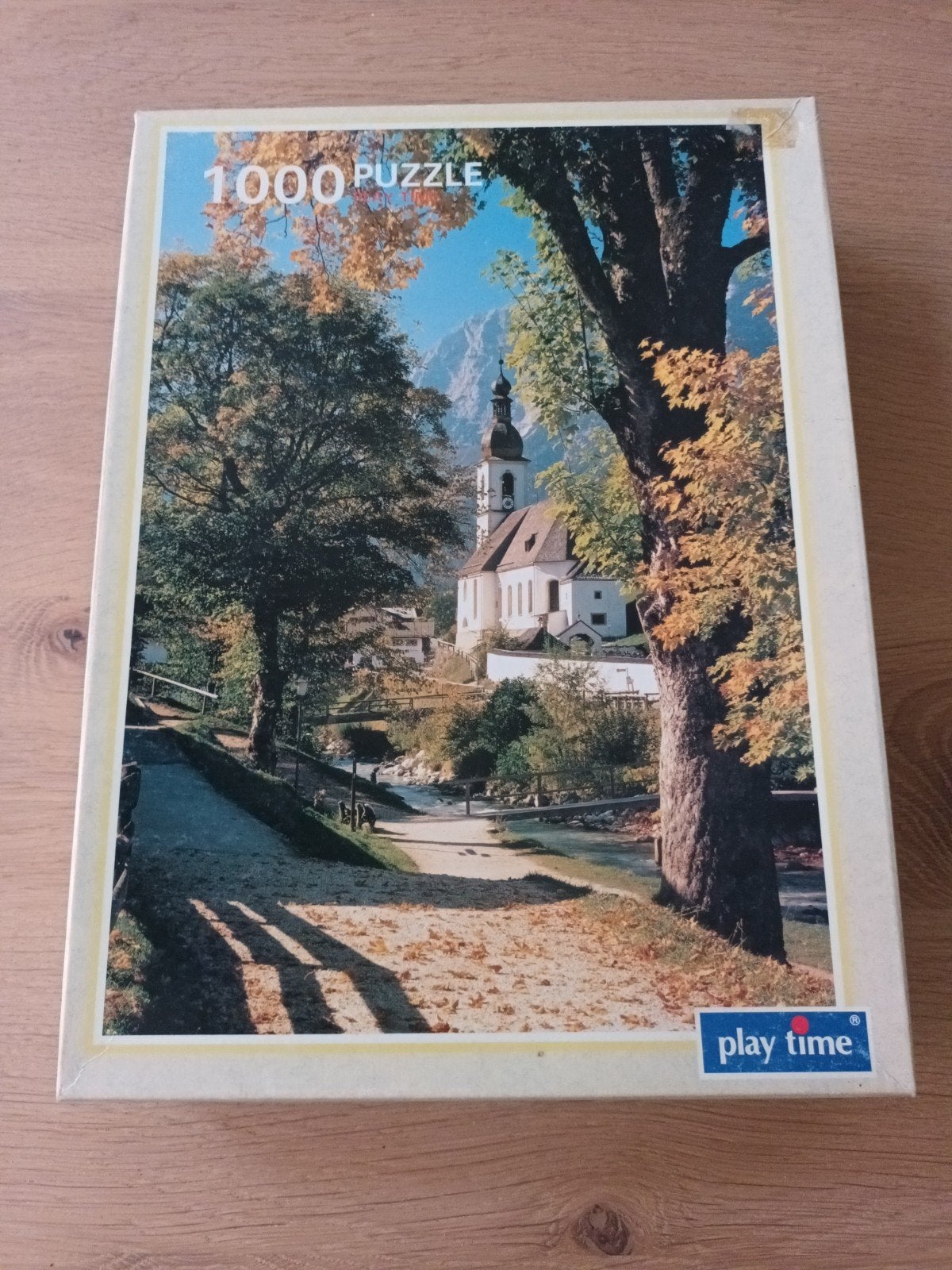 Legpuzzel Puzzel 1000 stukjes The Church Ramschau Kerk, Ophalen of Verzenden, 500 t/m 1500 stukjes, Gebruikt, Legpuzzel