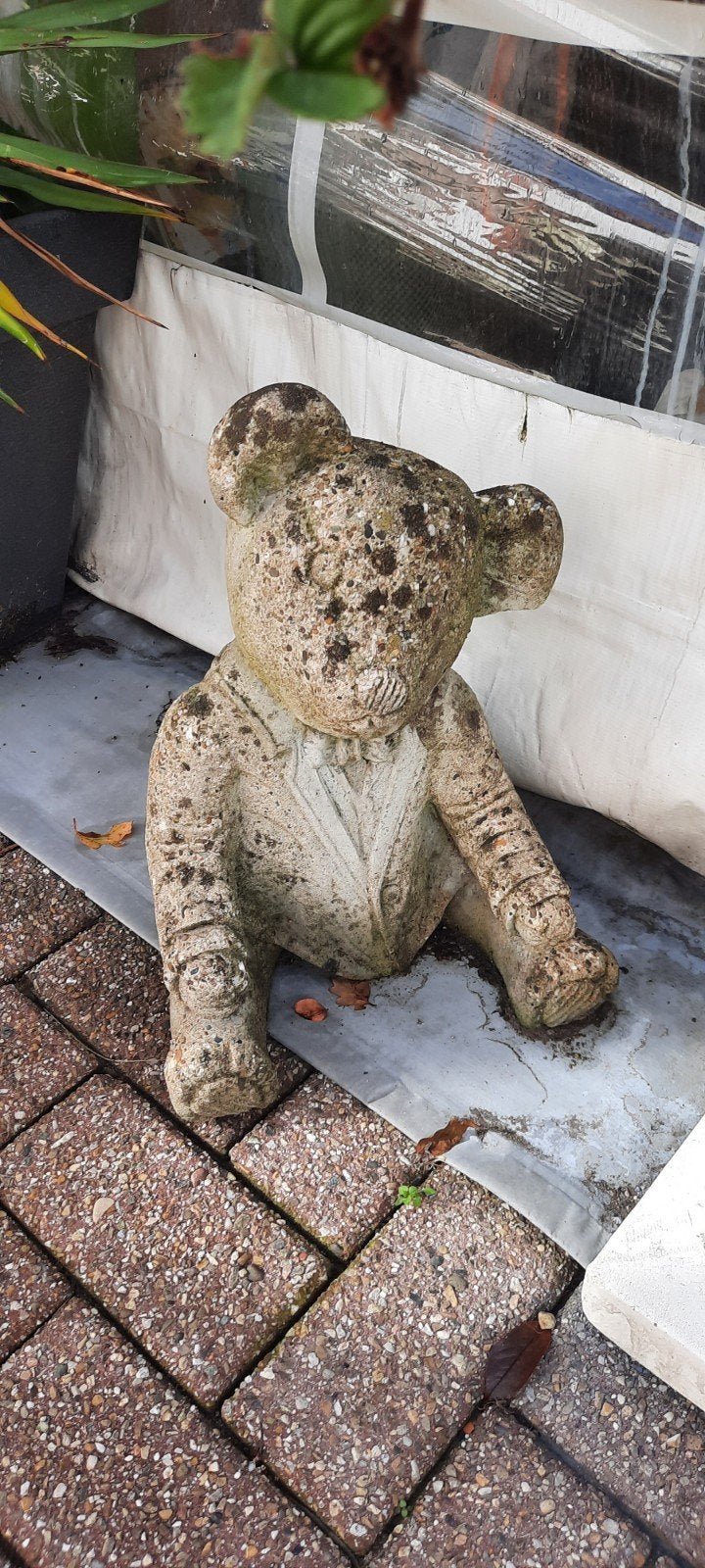 Betonnen Beeld Tuinbeer - Decoratie voor Buiten, Tuin en Terras, Ophalen, Gebruikt, Beton, Dierenbeeld
