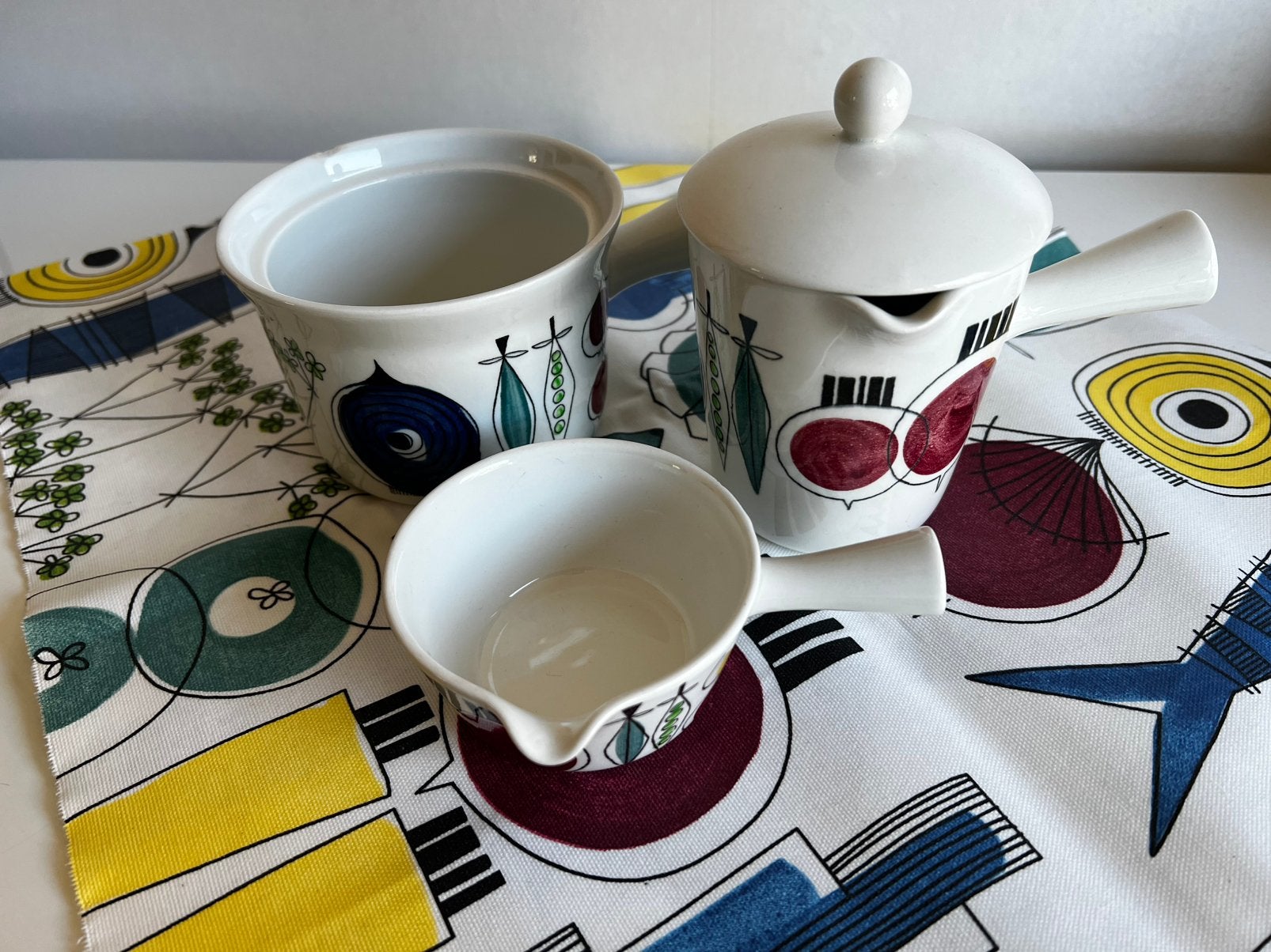 3 Vintage Rörstrand Picknick Sauskom Marianne Westman 50’s, Ophalen of Verzenden