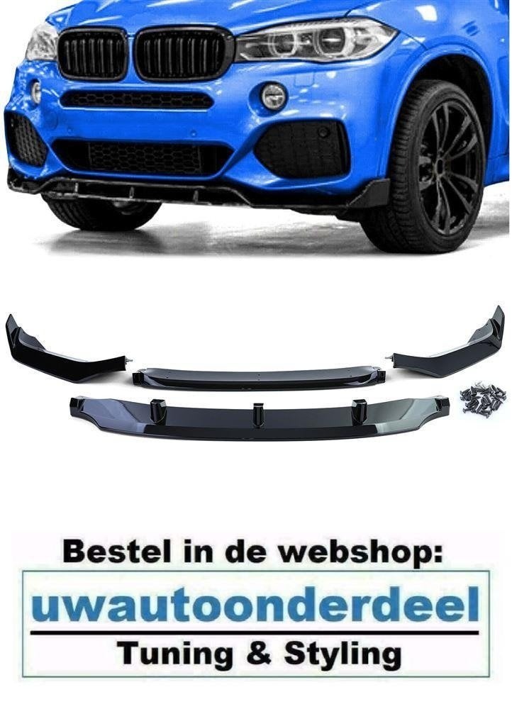 Splitter Spoiler Voor BMW X5 F15 M Pakket glans Zwart