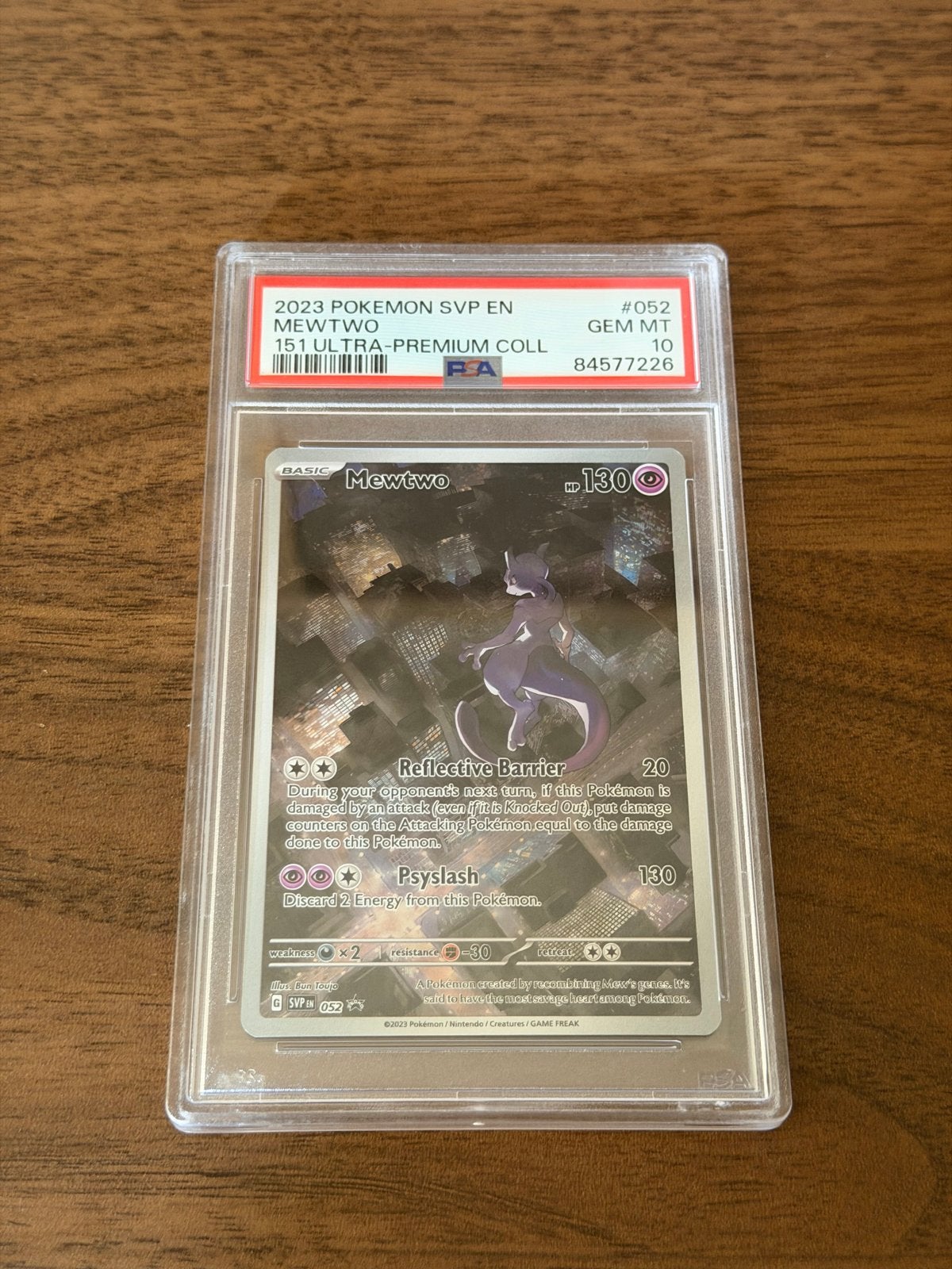 Mewtwo Promo 151 PSA 10 Pokémon Kaart, Hobby en Vrije tijd, Verzamelkaartspellen | Pokémon, Ophalen of Verzenden, Nieuw, Losse kaart