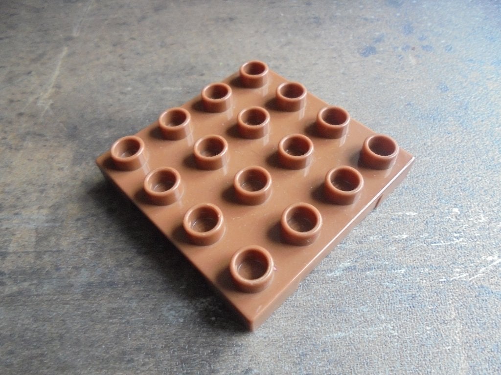 Lego Duplo Loading Pallet Indented Side (zie foto's) 3, Ophalen of Verzenden, Gebruikt, Losse stenen, Duplo