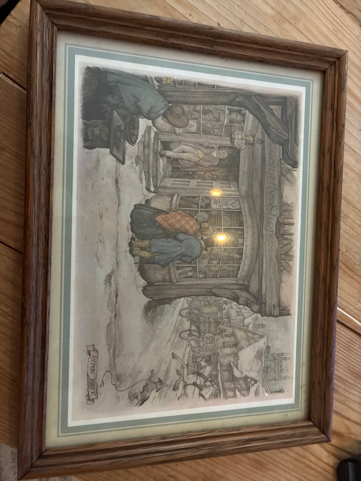 Anton Pieck Prent 'De Snoepwinkel' Ingelijst, Ophalen of Verzenden, Klassiek, Print, Ingelijst