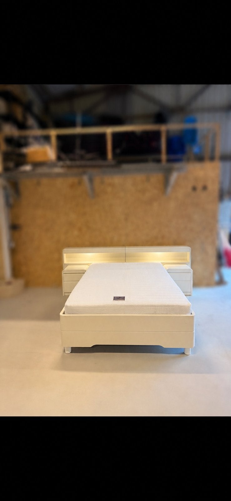 Tweepersoonsbed compleet set, Ophalen, Wit, Tweepersoons, 140 cm