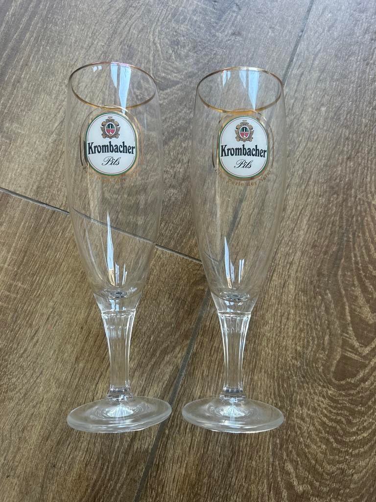 Nieuwe Krombacher Pils glazen (set van 2), Ophalen, Nieuw, Overige merken, Glas