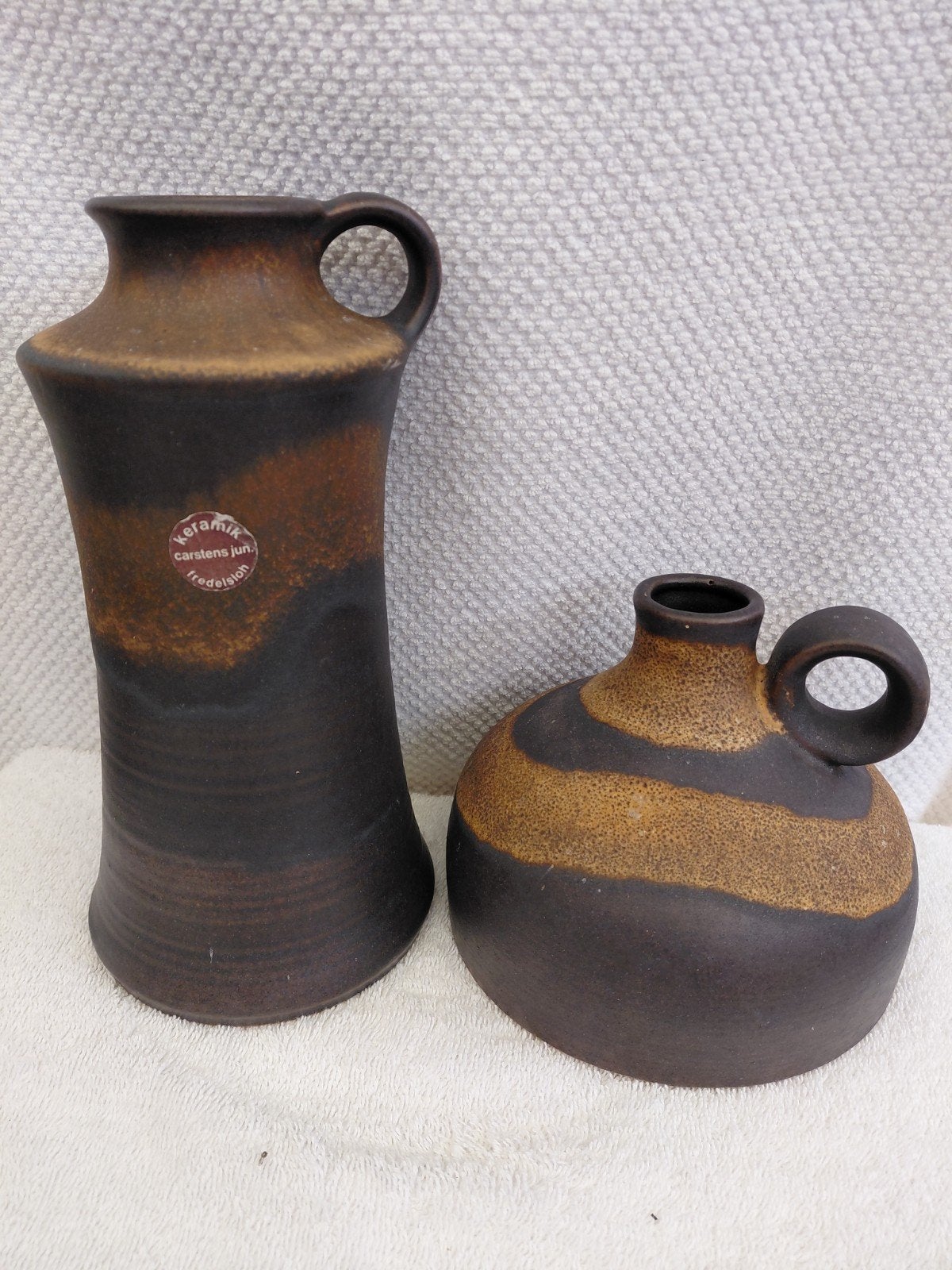 Vintage Carstens Keramik Fredelsloh vazen set, Ophalen of Verzenden