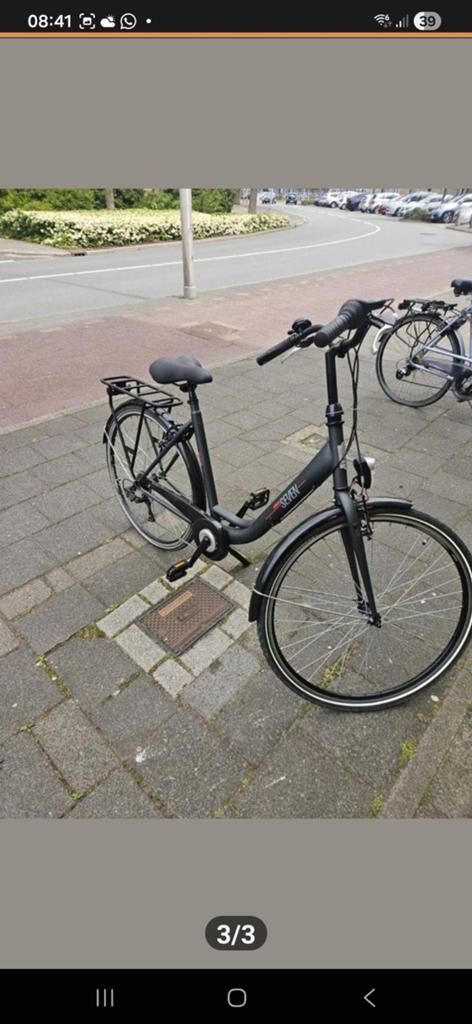 Damesfiets met lage instap en versnellingen, Overige merken, Gebruikt, Velgrem, Versnellingen