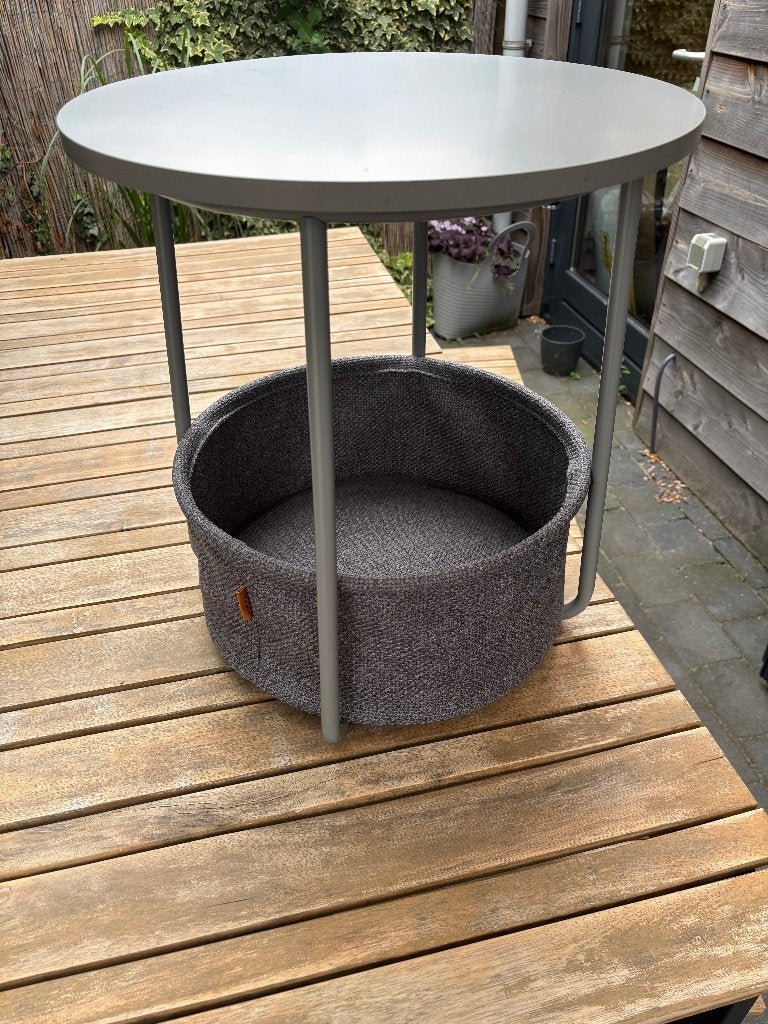 Tafeltje, Overige materialen, Minder dan 55 cm, Rond, Zo goed als nieuw