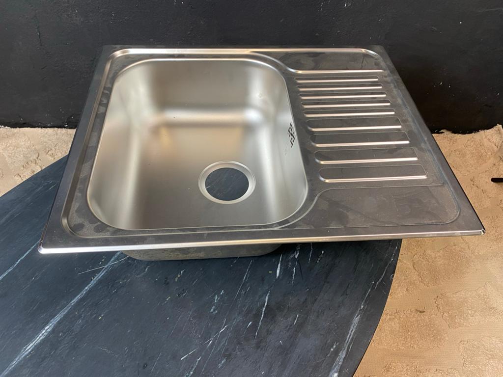 Blanco Spoelbak RVS 60x50 TIPO 45S MINI RV CNS NF 0B + SPLE, Ophalen, Overige typen, Metaal, Overige merken