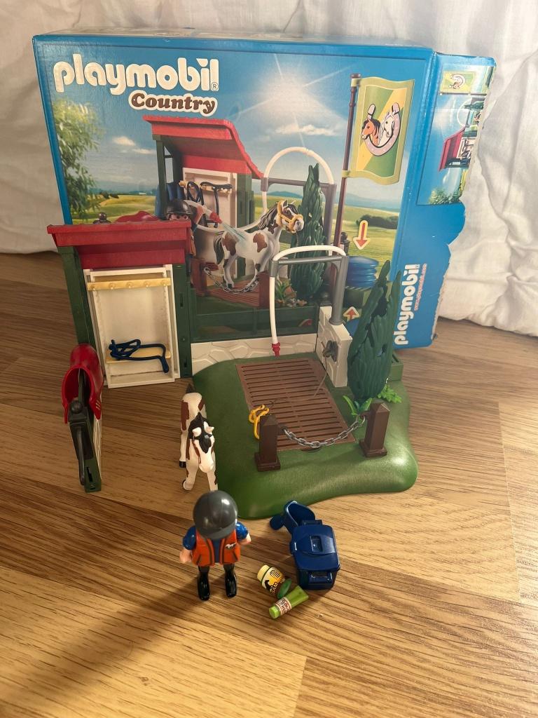 Playmobil 6929 paarden wasplaats, Ophalen of Verzenden, Zo goed als nieuw, Complete set