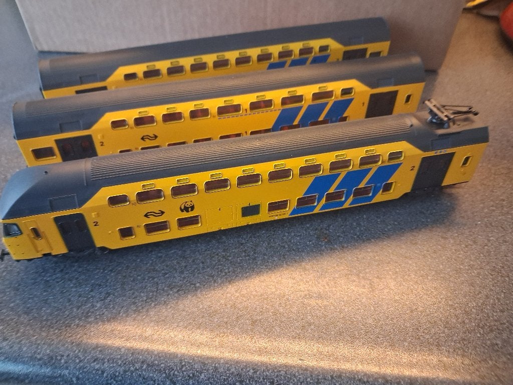 lima DDM dubbeldekker met stuurstand wagen h0, Treinset, Gelijkstroom, Verzenden, Zo goed als nieuw