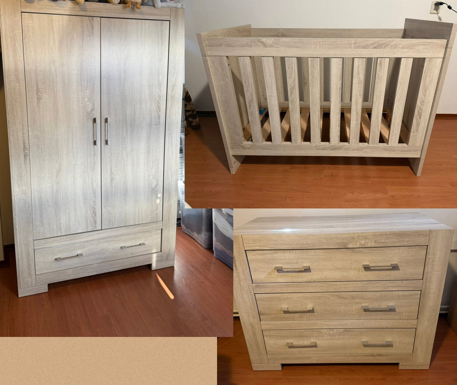 Complete babykamer van interbaby grijs, Kinderen en Baby's, Kinderkamer | Complete kinderkamers, Ophalen, Zo goed als nieuw, Jongetje of Meisje
