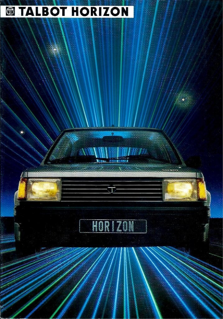 Folder Talbot Horizon 1984, Ophalen of Verzenden, Gelezen, Overige merken