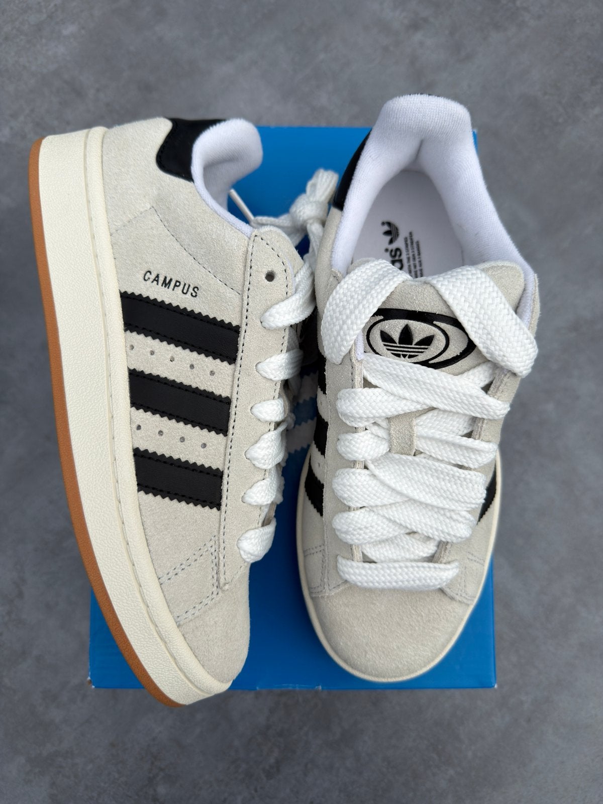 Adidas Campus 00s Crystal White Core Black - Maat 38 2/3, --, Nieuw, Ophalen of Verzenden, Sneakers of Gympen