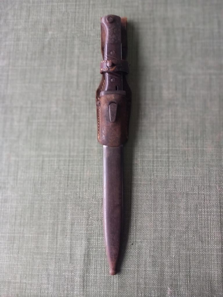 Duitse K98k Bajonet WO2 compleet, origineel, Verzamelen, Ophalen of Verzenden, Duitsland