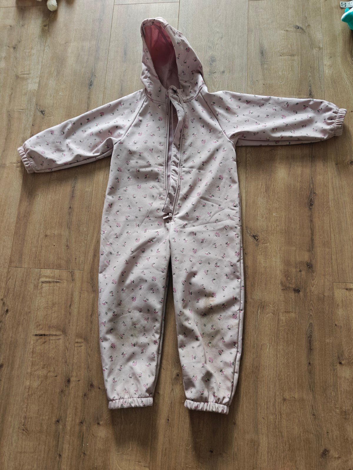 buiten speelpak softshell met bloemenprint maat 110/116, Zeeman, Overige typen, Meisje, Ophalen of Verzenden