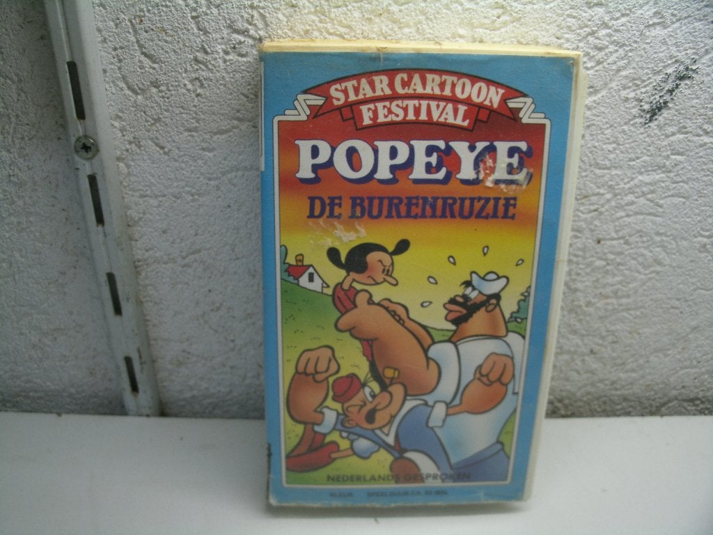 vhs 75a popeye de burenruzie, Alle leeftijden, Ophalen of Verzenden, Zo goed als nieuw