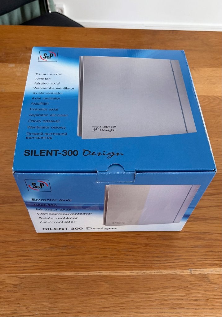 Ventilator S&P Silent 300 Design CHZ met timer & vochtsensor, Ophalen of Verzenden, Nieuw, Ventilator