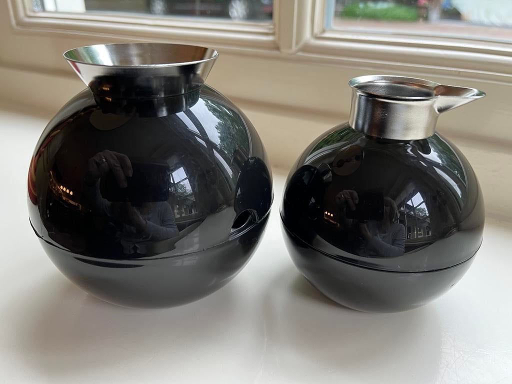 Alfi deens design Melk - Suiker set zwart ontwerp Ole Palsby, Ophalen of Verzenden, Zo goed als nieuw