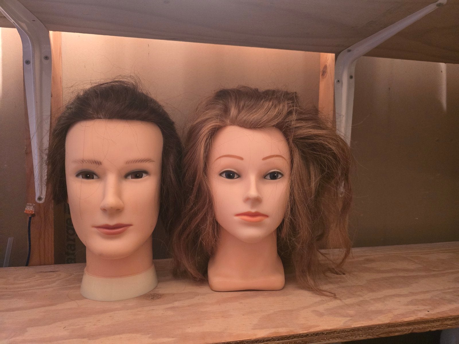 2 Oefenhoofden met haar voor kappersopleiding, Ophalen, Nieuw, Overige typen