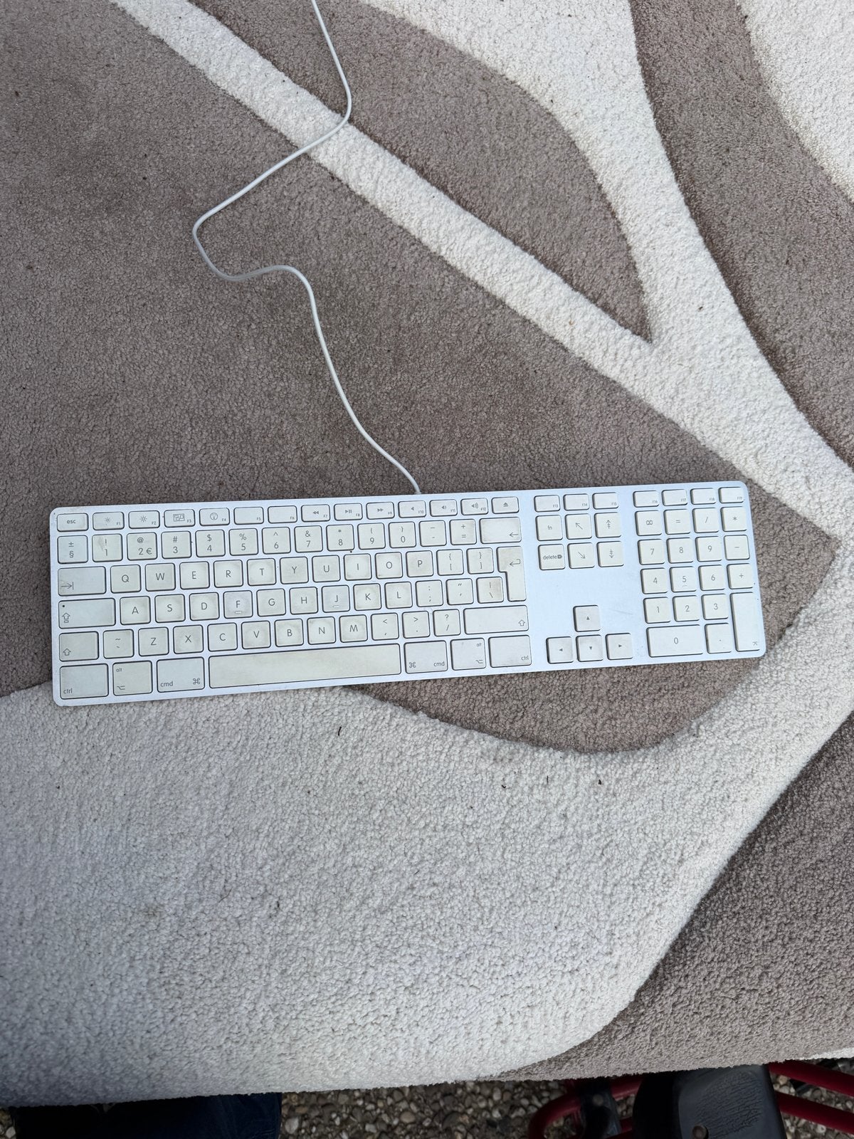 Apple toetsenbord met numeriek deel, bedraad, Computers en Software, Gebruikt, Toetsenbord en muis-set, Overige typen, Ophalen of Verzenden