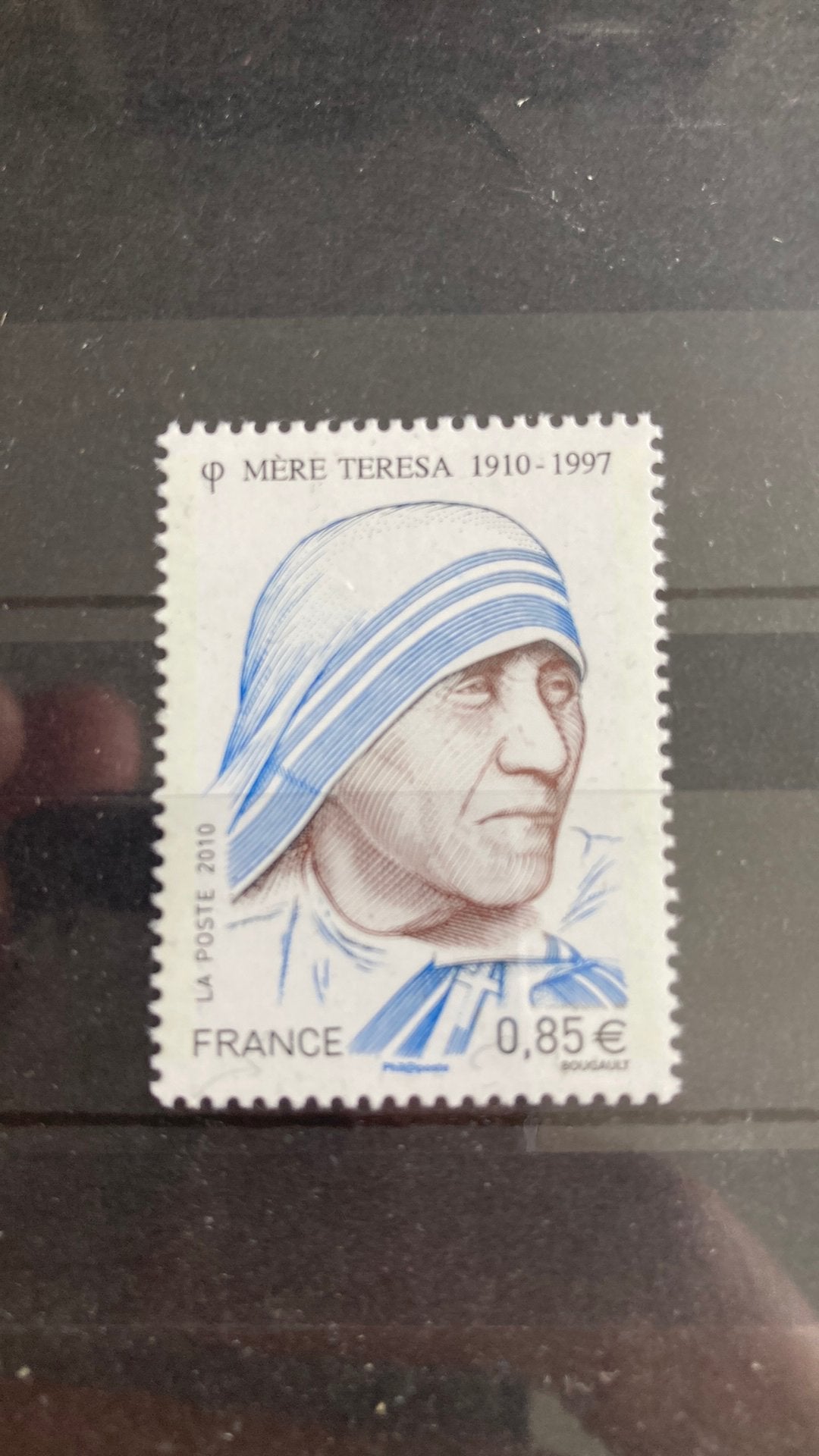 Frankrijk 4455 moeder Theresa post fris/675, Ophalen of Verzenden