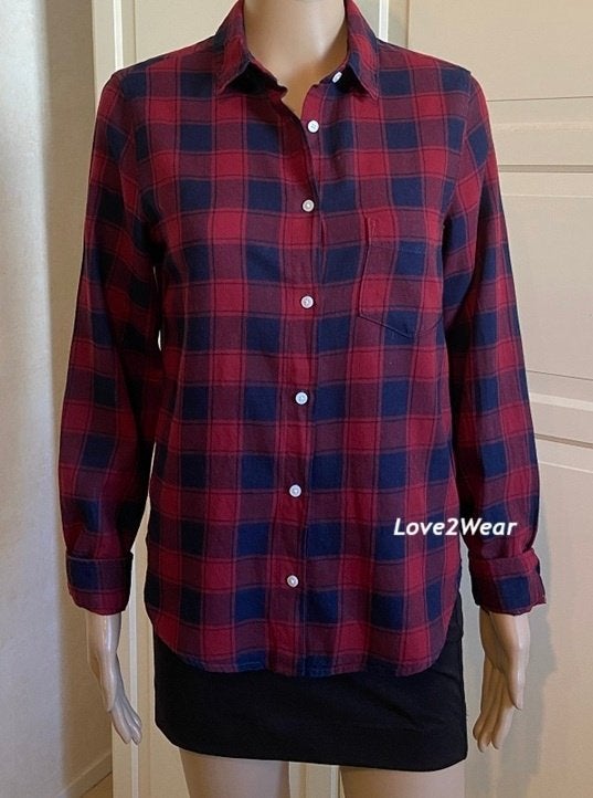 Overhemdblouse geruit H&M, Kleding | Dames, H&M, Meerkleurig, Ophalen of Verzenden, Zo goed als nieuw