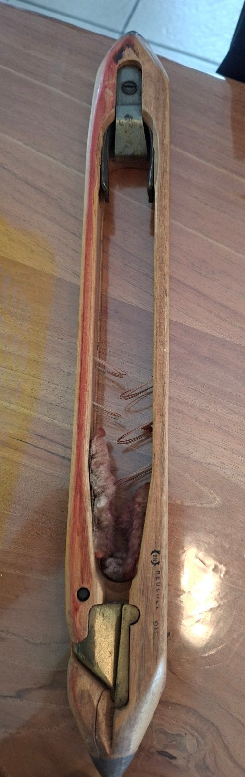 Antieke houten weefspoel - Decoratief of voor hobby, Ophalen