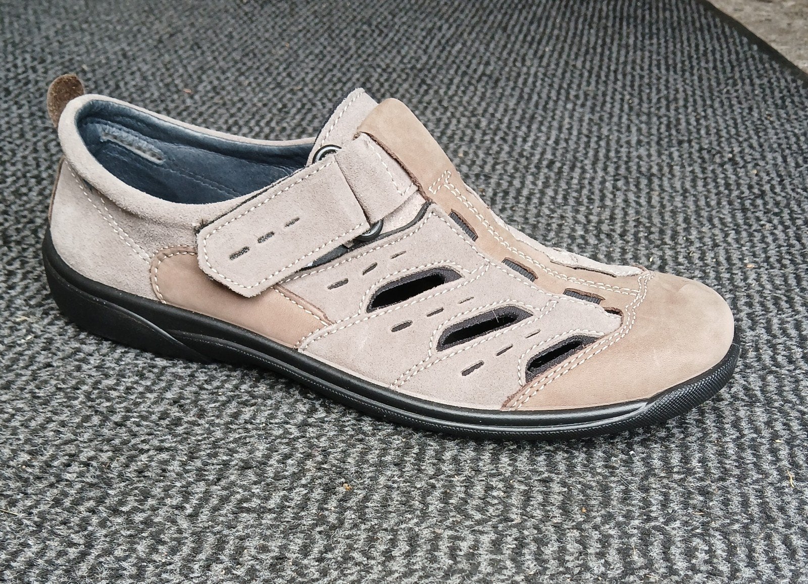 ROHDE instappers met klittenbandsluiting - Maat 47, Sandalen, Bruin, Nieuw, Ophalen of Verzenden
