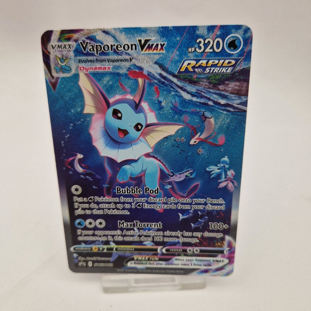 Vaporeon VMAX (SWSH 182) SWSH Black Star Promos, Ophalen, Gebruikt