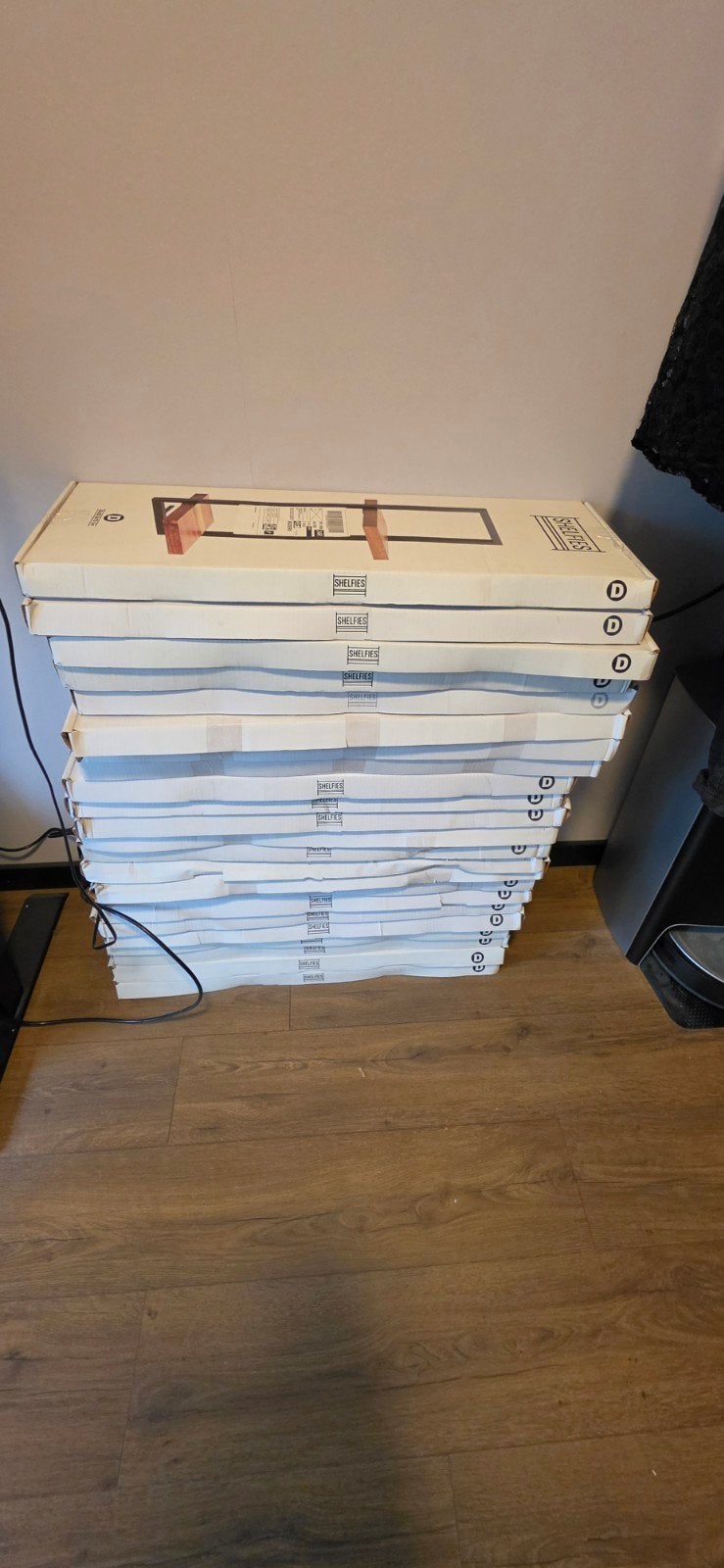 Partij van 23 industriële wandplanken - SHELFIES, Ophalen, Nieuw