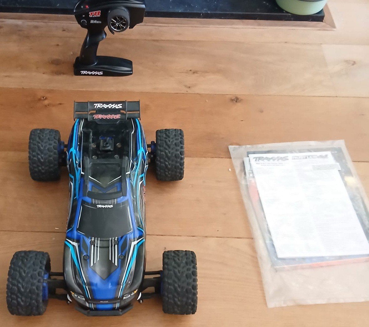 Traxxas Rustler 4x4 Brushless RC auto, Elektro, Gebruikt, Auto offroad, Ophalen of Verzenden