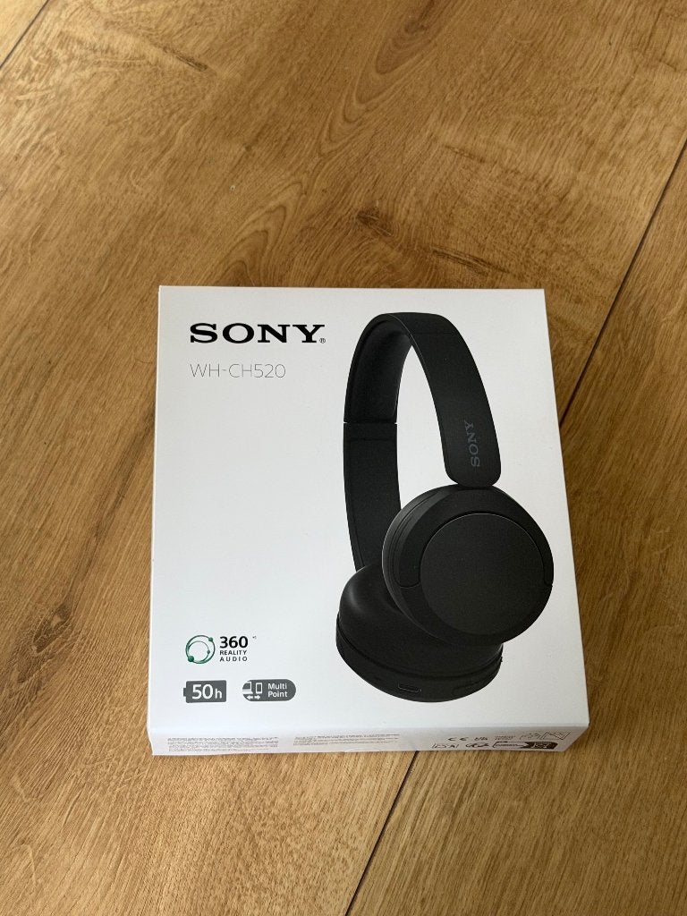 Sony WH-CH520 Draadloze On-Ear Koptelefoon Zwart, Nieuw, On-ear, Ophalen of Verzenden, Sony
