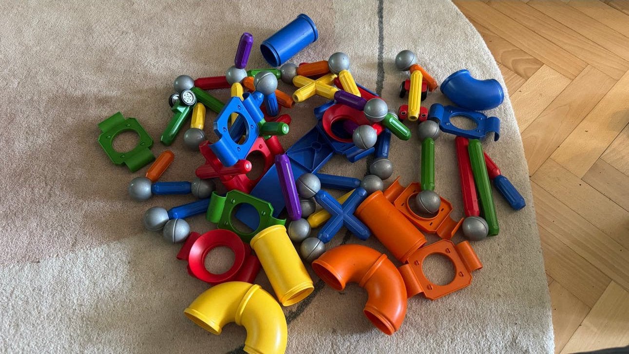 SmartMax Magnetisch Constructiespeelgoed met Ballenbaan, Kinderen en Baby's, Speelgoed | Bouwstenen, Ophalen of Verzenden, Zo goed als nieuw