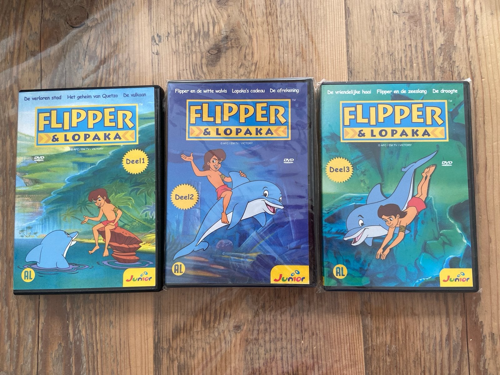 Flipper & Lopaka DVD Boxset - Deel 1, 2 & 3, Europees, Gebruikt, Serie, Alle leeftijden
