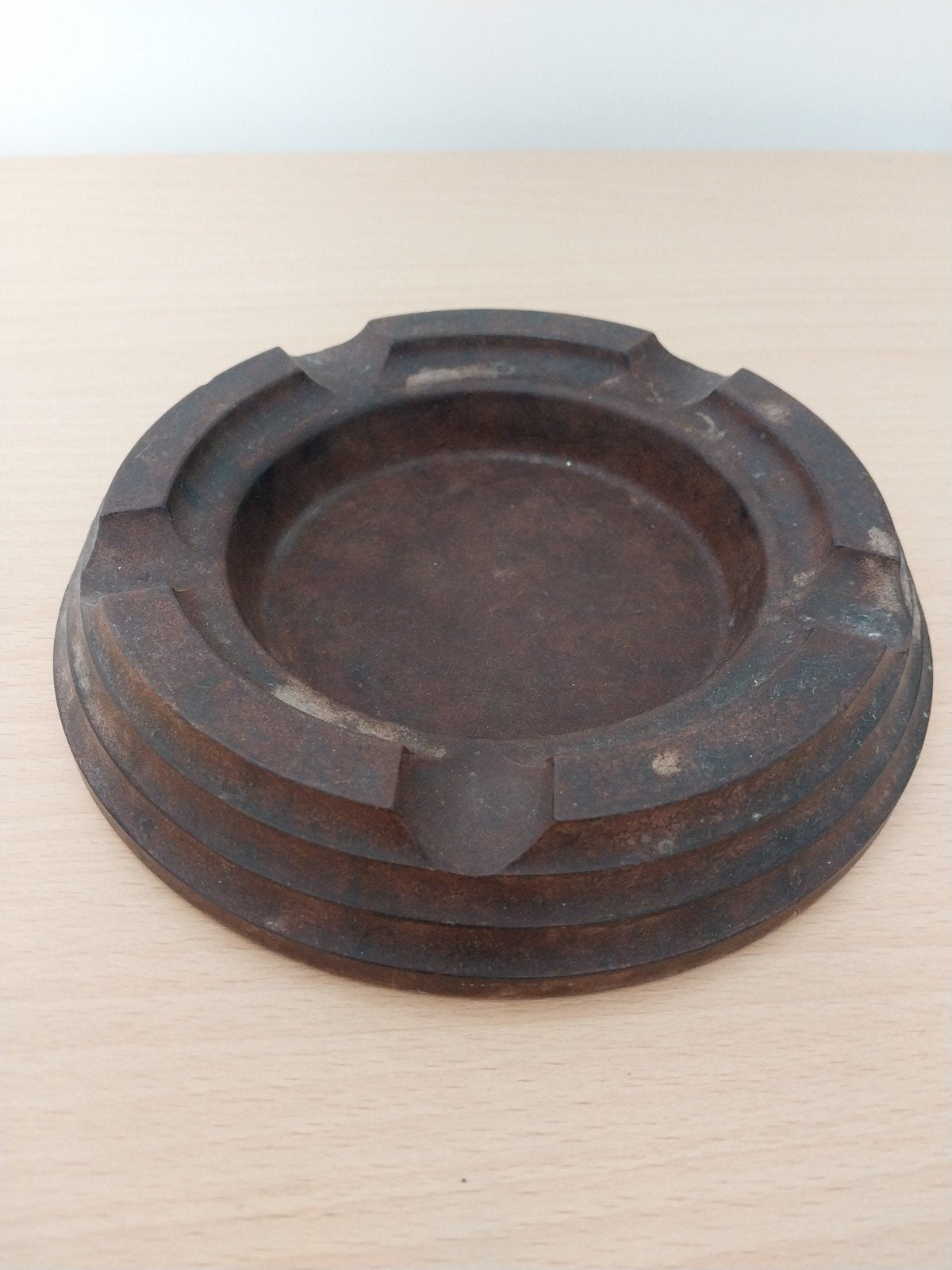 Vintage Bakelieten Asbak - Bruin, Verzamelen, Rookartikelen, Aanstekers en Luciferdoosjes, Ophalen of Verzenden, Gebruikt, Asbak