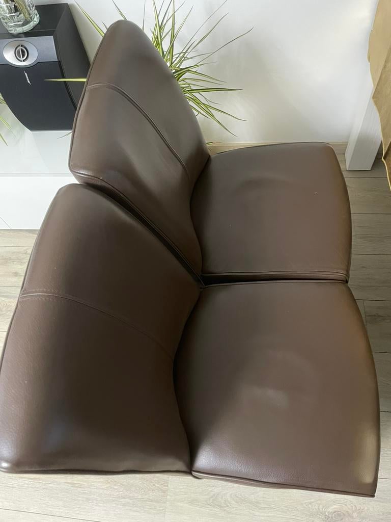Eetkamerstoelen bruin 4 stuks te koop Henders & Hazel, Ophalen, Gebruikt, Bruin, Leer