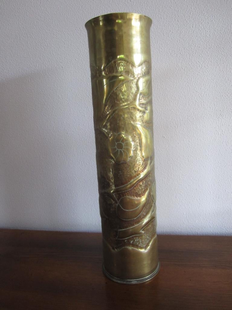 koperen huls 33,5 cm., Antiek en Kunst, Ophalen of Verzenden, Koper
