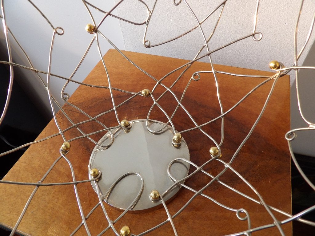 Grote Franse Design Schaal Dix Heures Dix, Scoubidou, Antiek en Kunst, Kunst | Designobjecten, Zilver, Handgemaakt, Ophalen of Verzenden