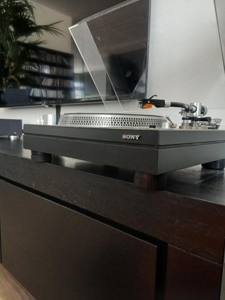 Sony PS 6750 inclusief Audiotechnica 120 e., Audio, Tv en Foto, Platenspelers, Ophalen, Gebruikt, Sony