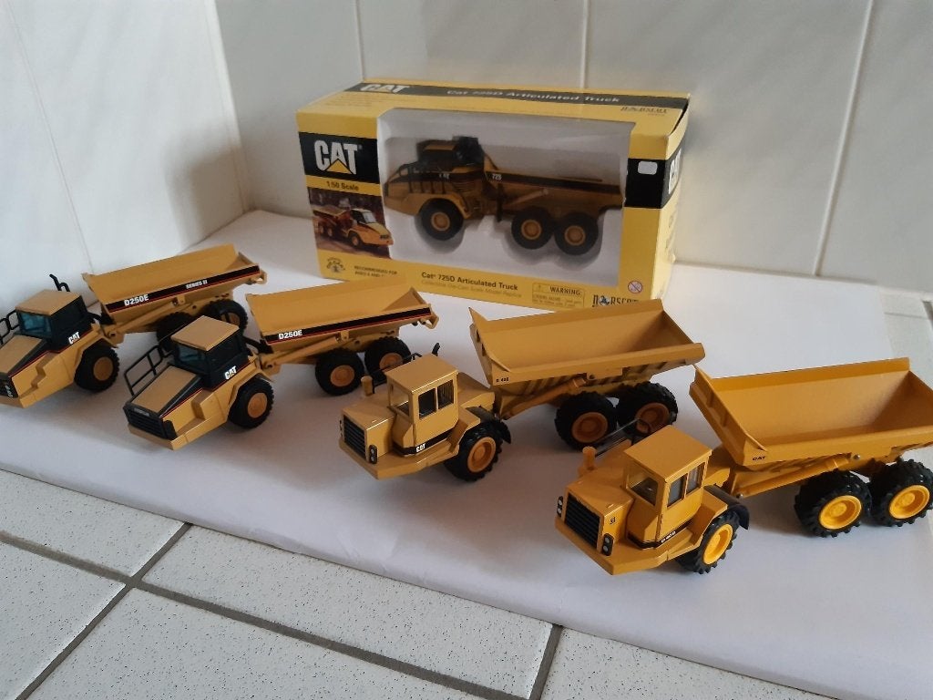 5 gronddumpers caterpillar Norscot, nzg, Ophalen of Verzenden, Zo goed als nieuw, Hijskraan, Tractor of Landbouw, NZG