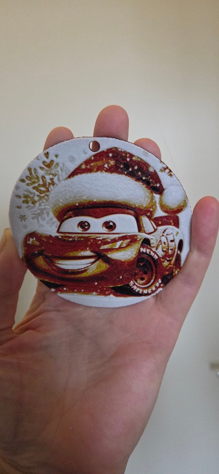 Cars kerstbal, Ophalen of Verzenden, Zo goed als nieuw