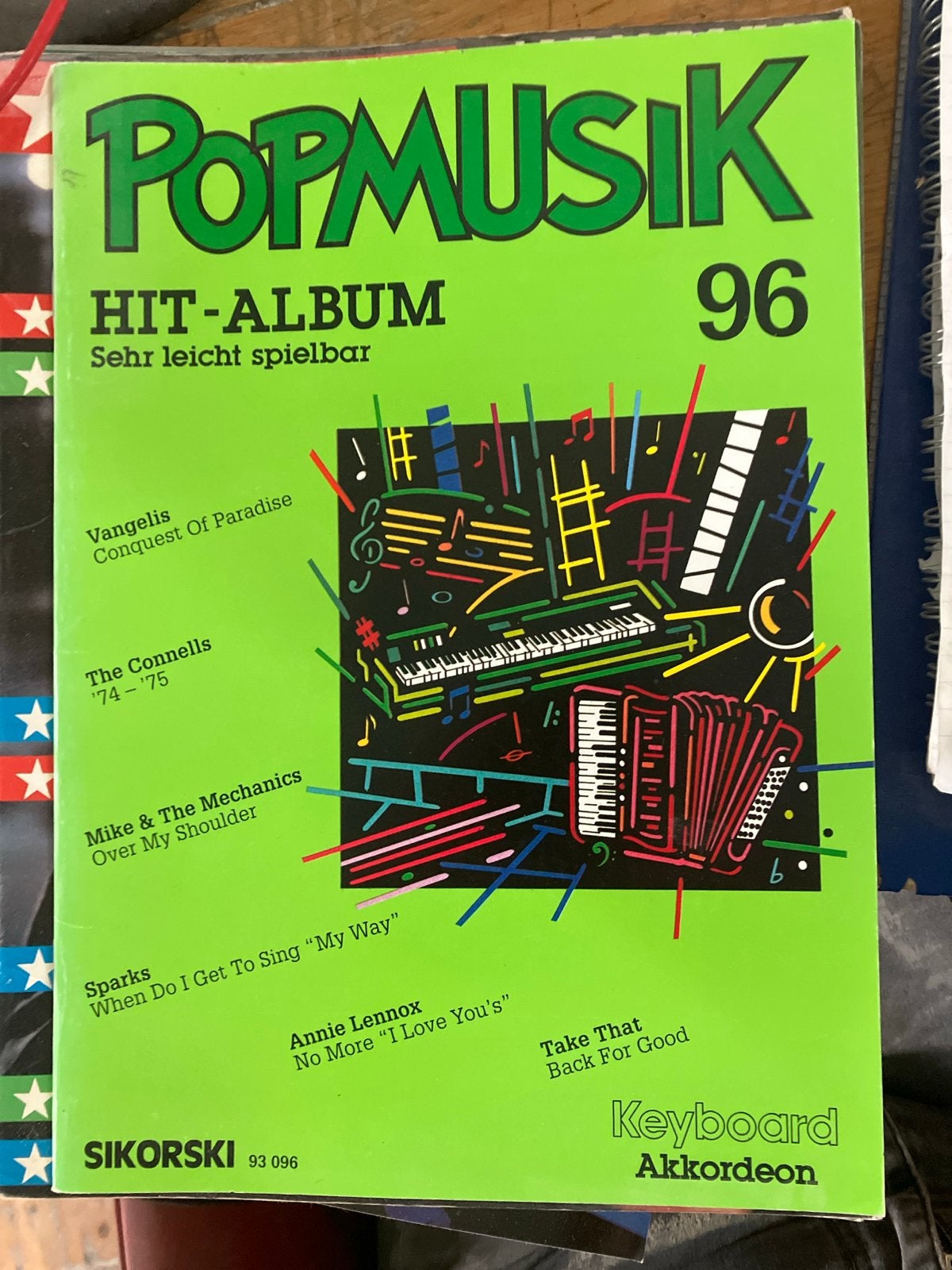 Popmusik Hit-Album 96 - Keyboard & Accordeon bladmuziek, Muziek en Instrumenten, Bladmuziek, Gebruikt, Ophalen of Verzenden, Thema