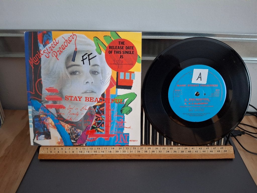 Manic Street Preachers-Stay beautiful(VK32)(657337 7) 5 euro, Ophalen of Verzenden, Zo goed als nieuw, 7 inch, Pop